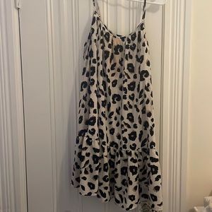 Casual leopard print summer dress
